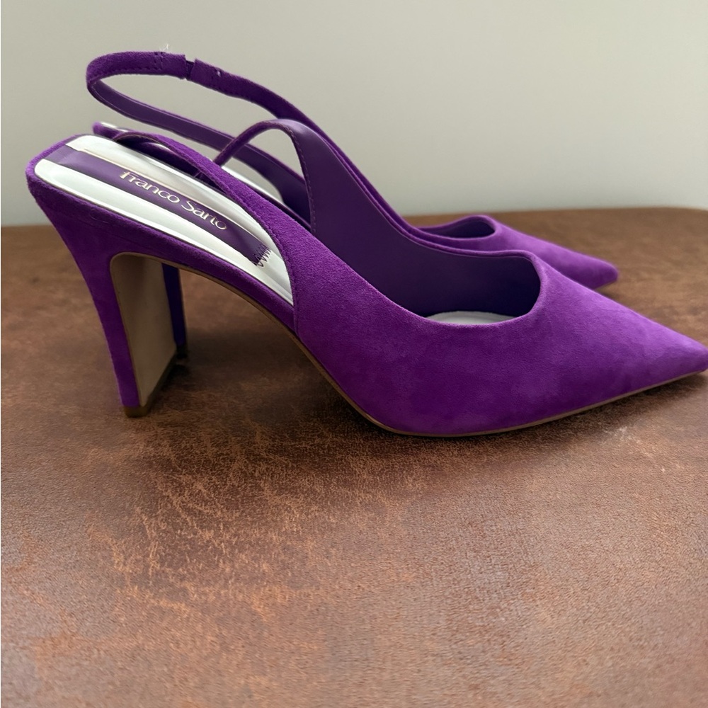 Franco Sarto Vibrant Purple Pointed Heels